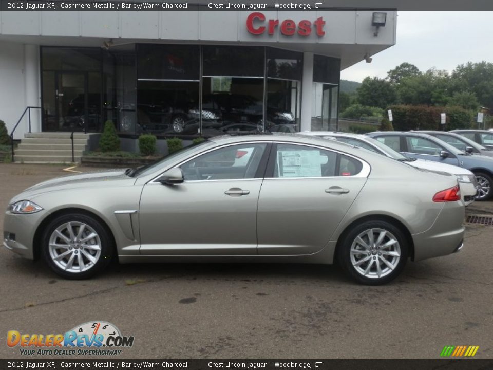 2012 Jaguar XF Cashmere Metallic / Barley/Warm Charcoal Photo #1