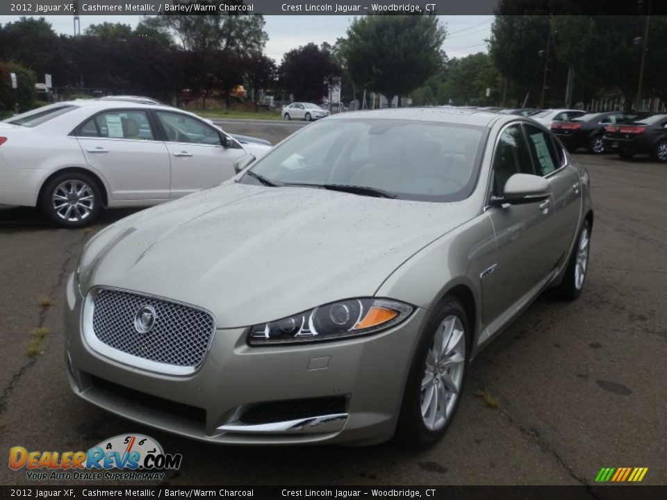 2012 Jaguar XF Cashmere Metallic / Barley/Warm Charcoal Photo #2