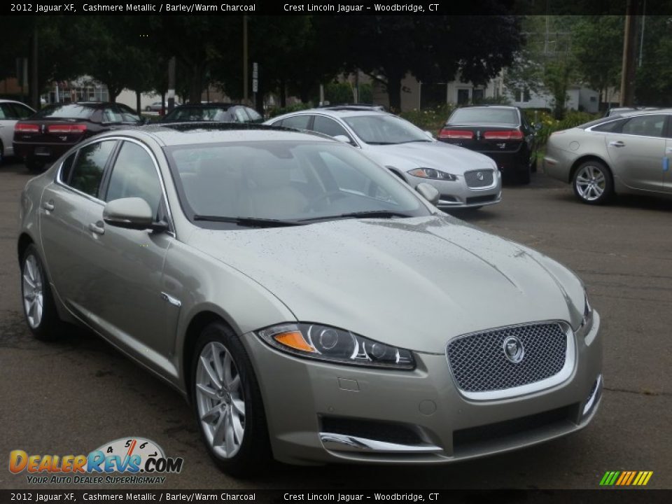 2012 Jaguar XF Cashmere Metallic / Barley/Warm Charcoal Photo #4