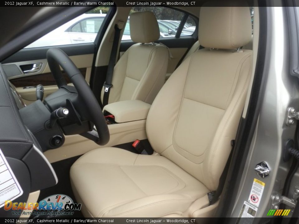 2012 Jaguar XF Cashmere Metallic / Barley/Warm Charcoal Photo #9