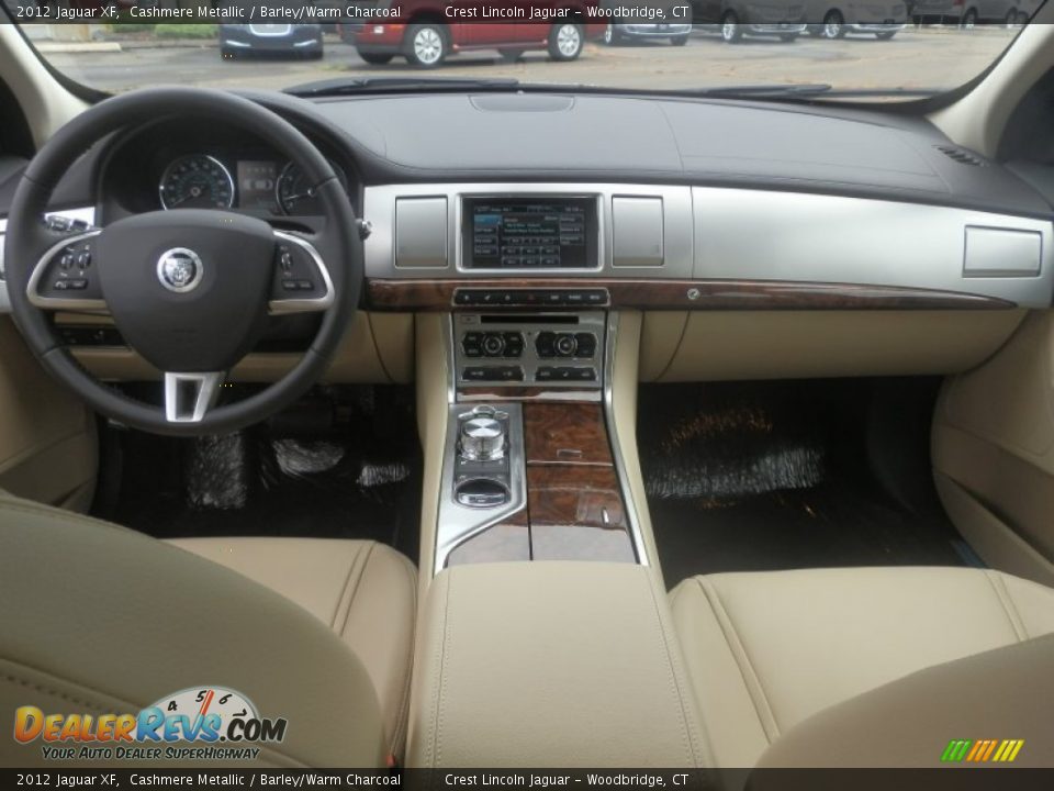2012 Jaguar XF Cashmere Metallic / Barley/Warm Charcoal Photo #11