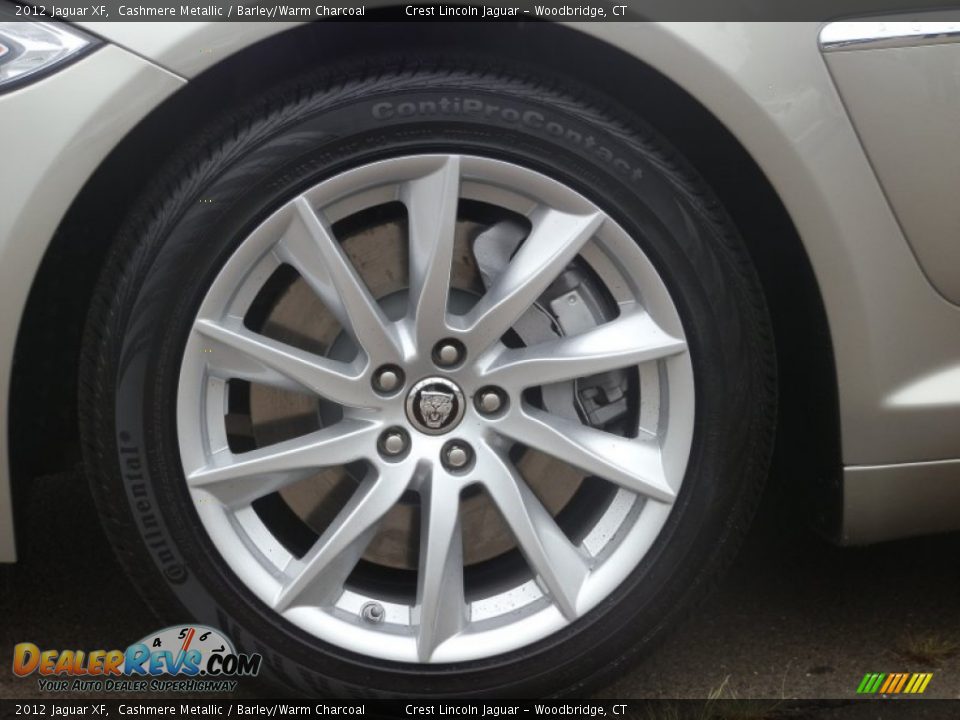 2012 Jaguar XF Cashmere Metallic / Barley/Warm Charcoal Photo #15
