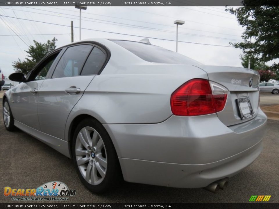 2006 BMW 3 Series 325i Sedan Titanium Silver Metallic / Grey Photo #2
