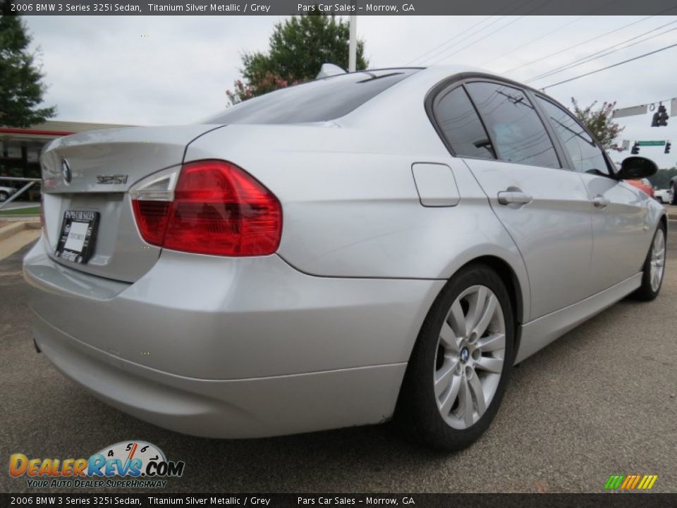 2006 BMW 3 Series 325i Sedan Titanium Silver Metallic / Grey Photo #3