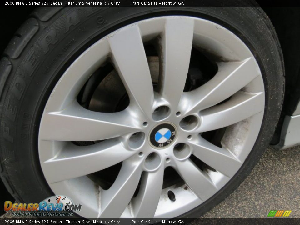 2006 BMW 3 Series 325i Sedan Titanium Silver Metallic / Grey Photo #5