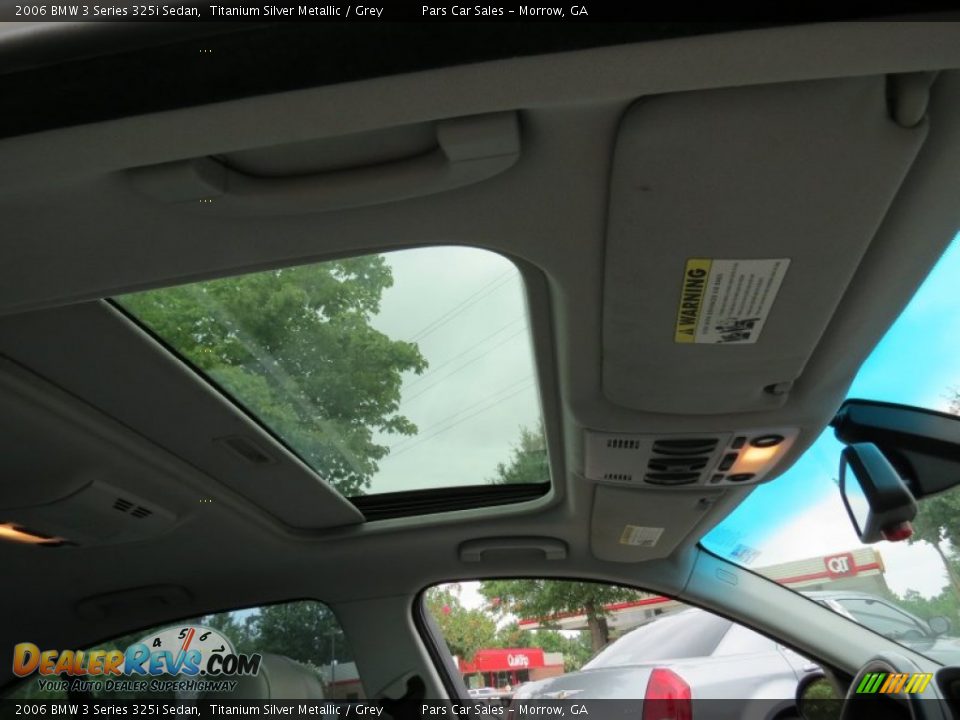 2006 BMW 3 Series 325i Sedan Titanium Silver Metallic / Grey Photo #11