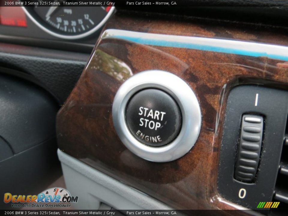 2006 BMW 3 Series 325i Sedan Titanium Silver Metallic / Grey Photo #14