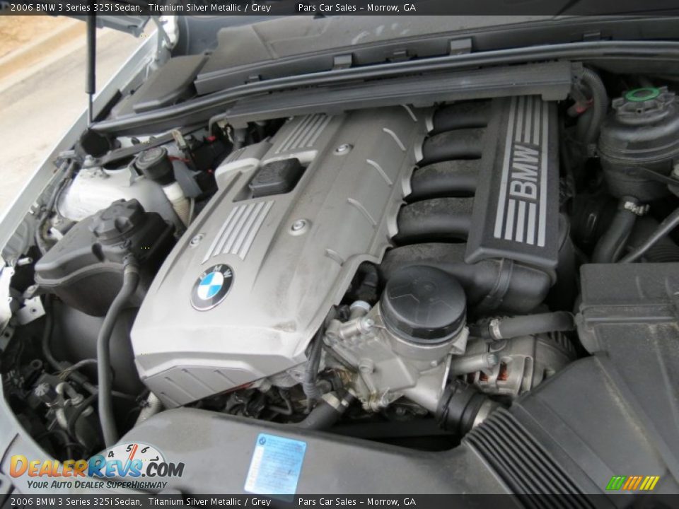 2006 BMW 3 Series 325i Sedan Titanium Silver Metallic / Grey Photo #15