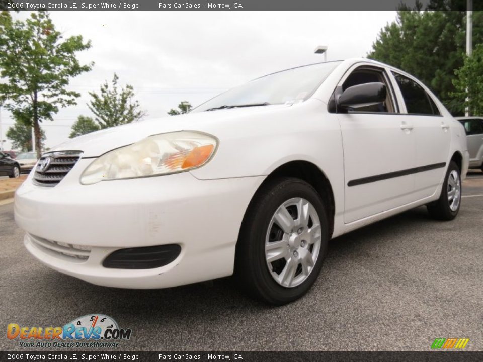 2006 Toyota Corolla LE Super White / Beige Photo #1