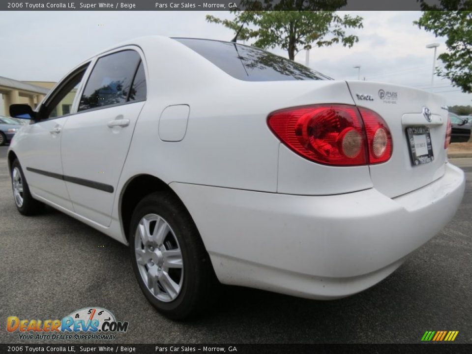 2006 Toyota Corolla LE Super White / Beige Photo #2