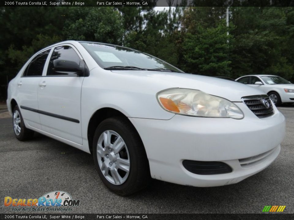 2006 Toyota Corolla LE Super White / Beige Photo #4