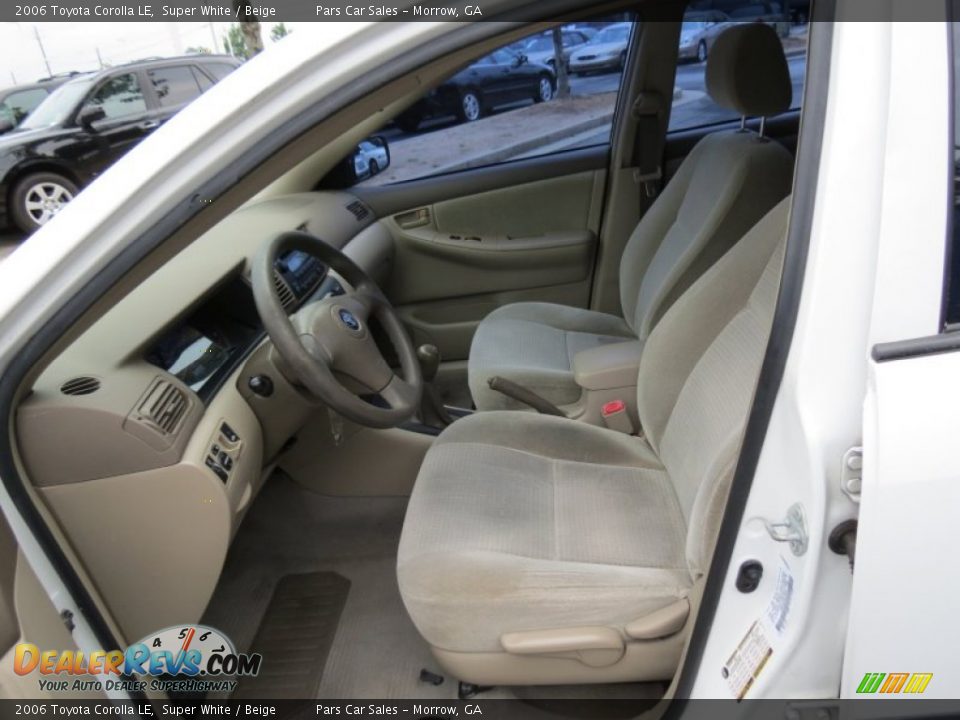 2006 Toyota Corolla LE Super White / Beige Photo #6