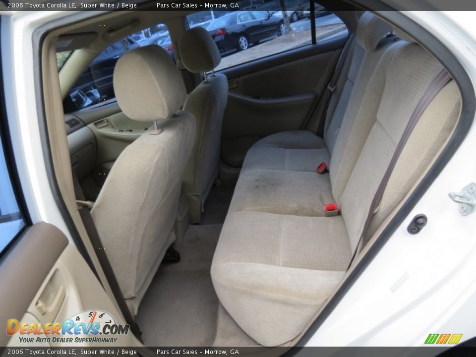 2006 Toyota Corolla LE Super White / Beige Photo #8