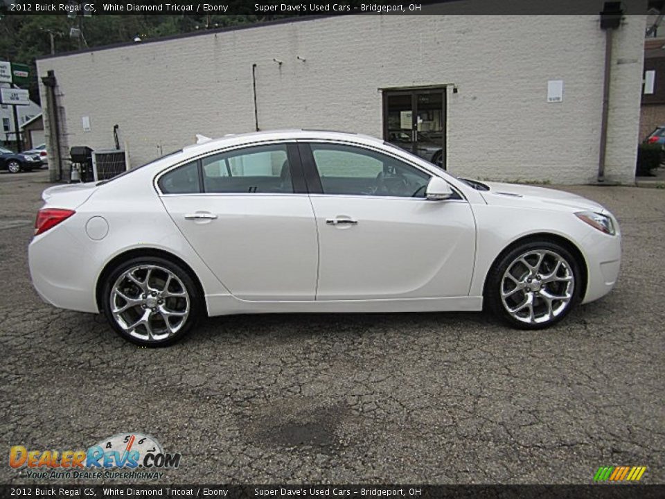 2012 Buick Regal GS White Diamond Tricoat / Ebony Photo #6