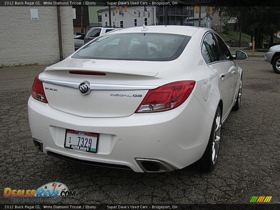 2012 Buick Regal GS White Diamond Tricoat / Ebony Photo #9