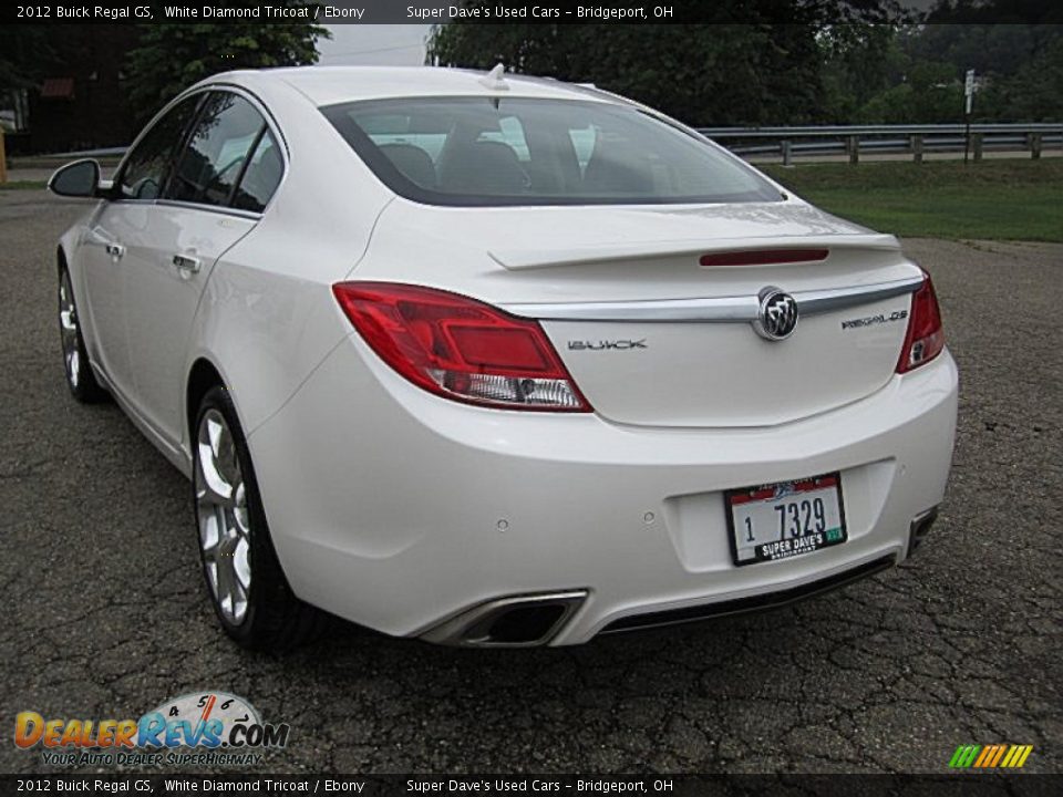 2012 Buick Regal GS White Diamond Tricoat / Ebony Photo #11