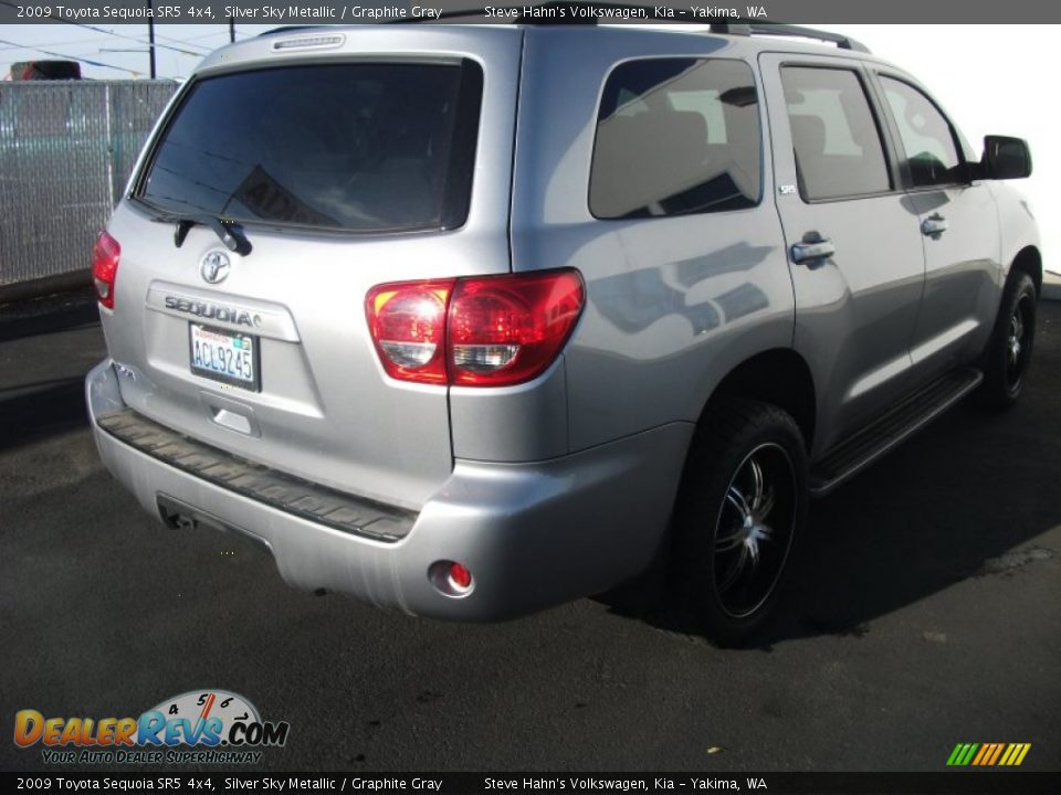 2009 Toyota Sequoia SR5 4x4 Silver Sky Metallic / Graphite Gray Photo #7