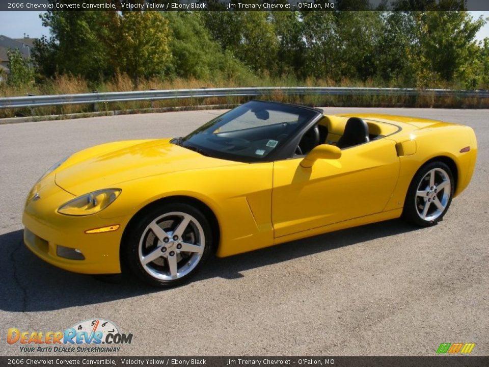 2006 Chevrolet Corvette Convertible Velocity Yellow / Ebony Black Photo #1