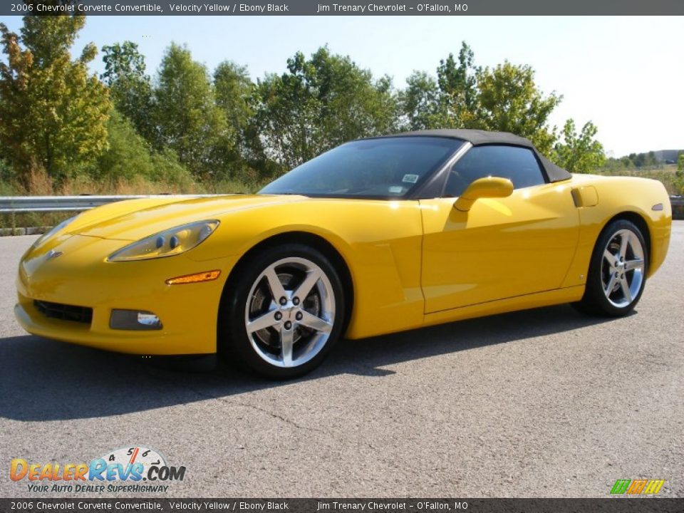 2006 Chevrolet Corvette Convertible Velocity Yellow / Ebony Black Photo #3