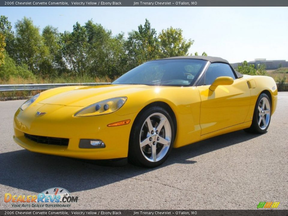 2006 Chevrolet Corvette Convertible Velocity Yellow / Ebony Black Photo #4