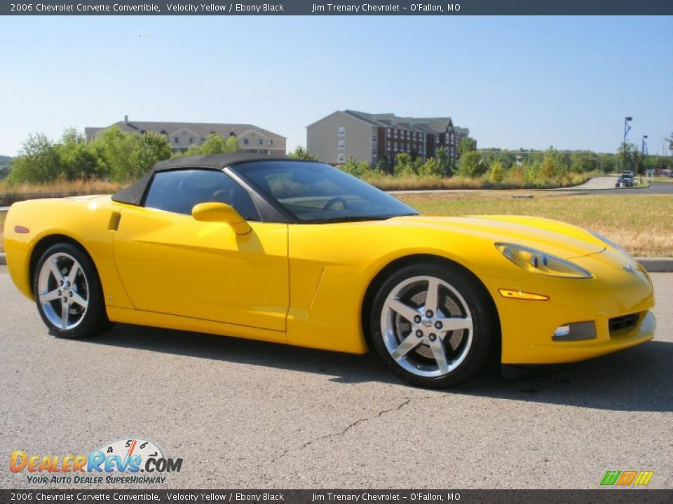 2006 Chevrolet Corvette Convertible Velocity Yellow / Ebony Black Photo #8