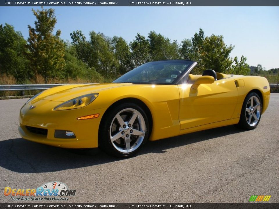 2006 Chevrolet Corvette Convertible Velocity Yellow / Ebony Black Photo #11