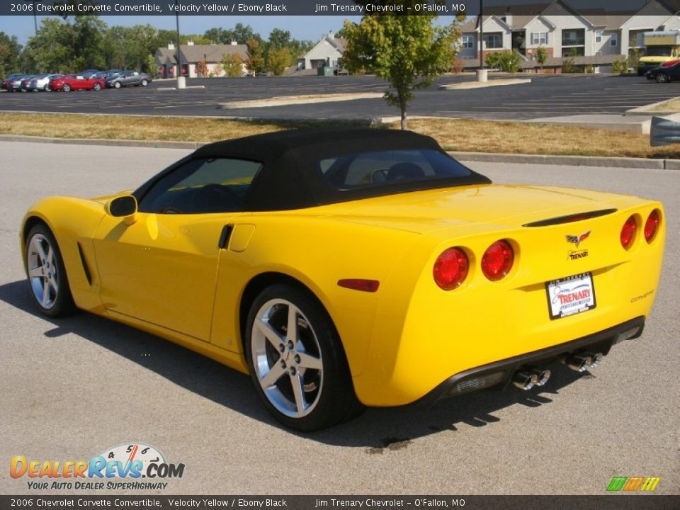 2006 Chevrolet Corvette Convertible Velocity Yellow / Ebony Black Photo #17