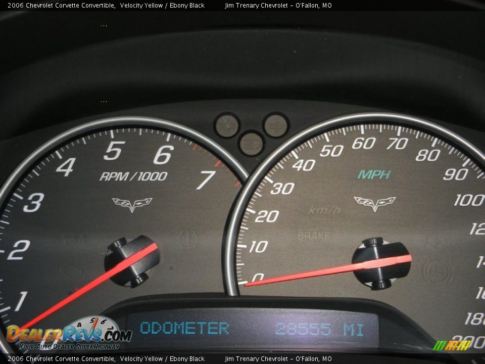 2006 Chevrolet Corvette Convertible Velocity Yellow / Ebony Black Photo #21