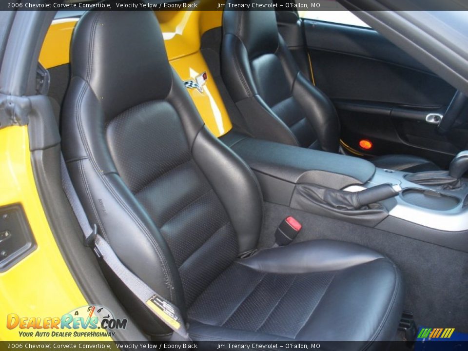 2006 Chevrolet Corvette Convertible Velocity Yellow / Ebony Black Photo #23