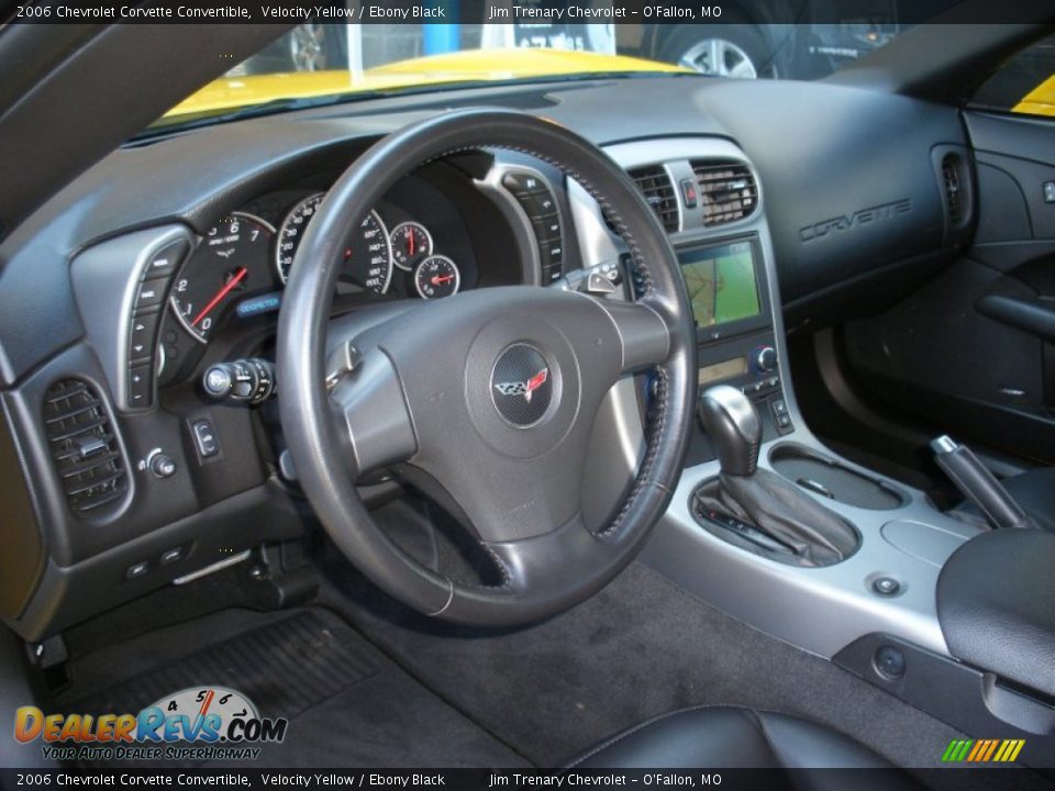 2006 Chevrolet Corvette Convertible Velocity Yellow / Ebony Black Photo #25