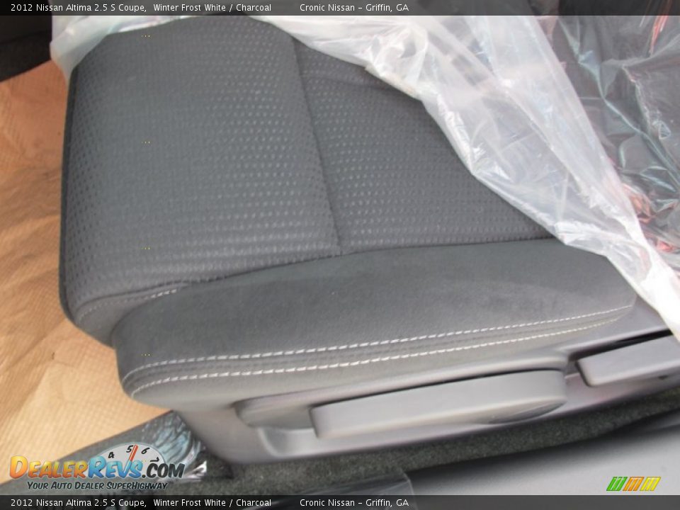 2012 Nissan Altima 2.5 S Coupe Winter Frost White / Charcoal Photo #9