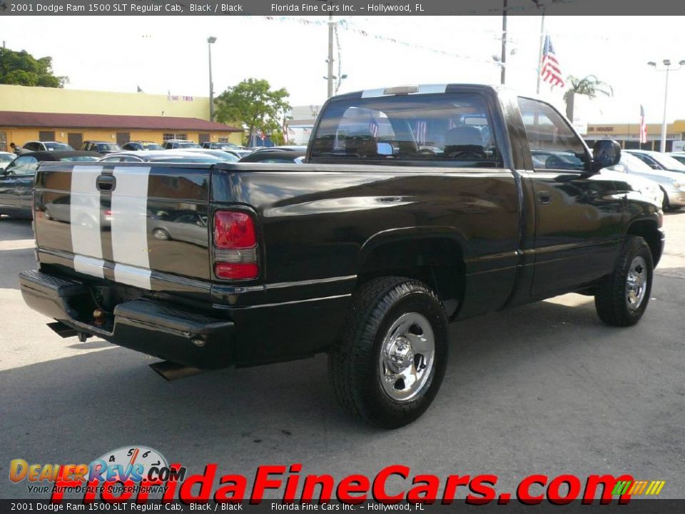 2001 Dodge Ram 1500 SLT Regular Cab Black / Black Photo #2