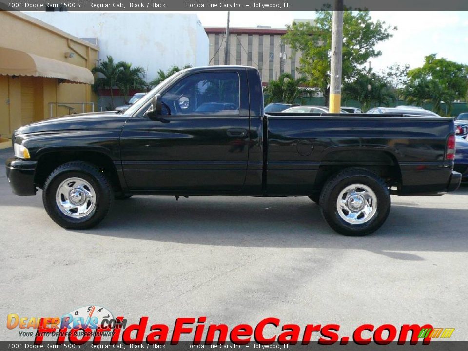 2001 Dodge Ram 1500 SLT Regular Cab Black / Black Photo #3