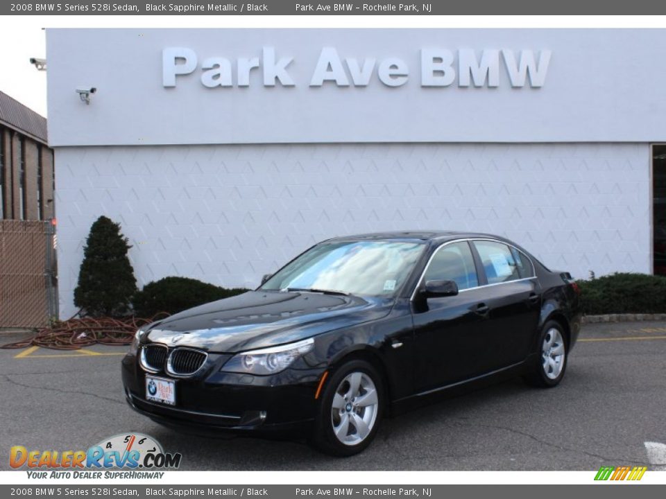 2008 BMW 5 Series 528i Sedan Black Sapphire Metallic / Black Photo #1