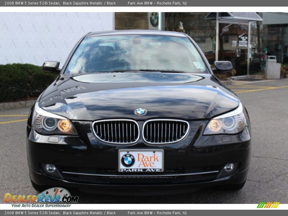 2008 BMW 5 Series 528i Sedan Black Sapphire Metallic / Black Photo #2