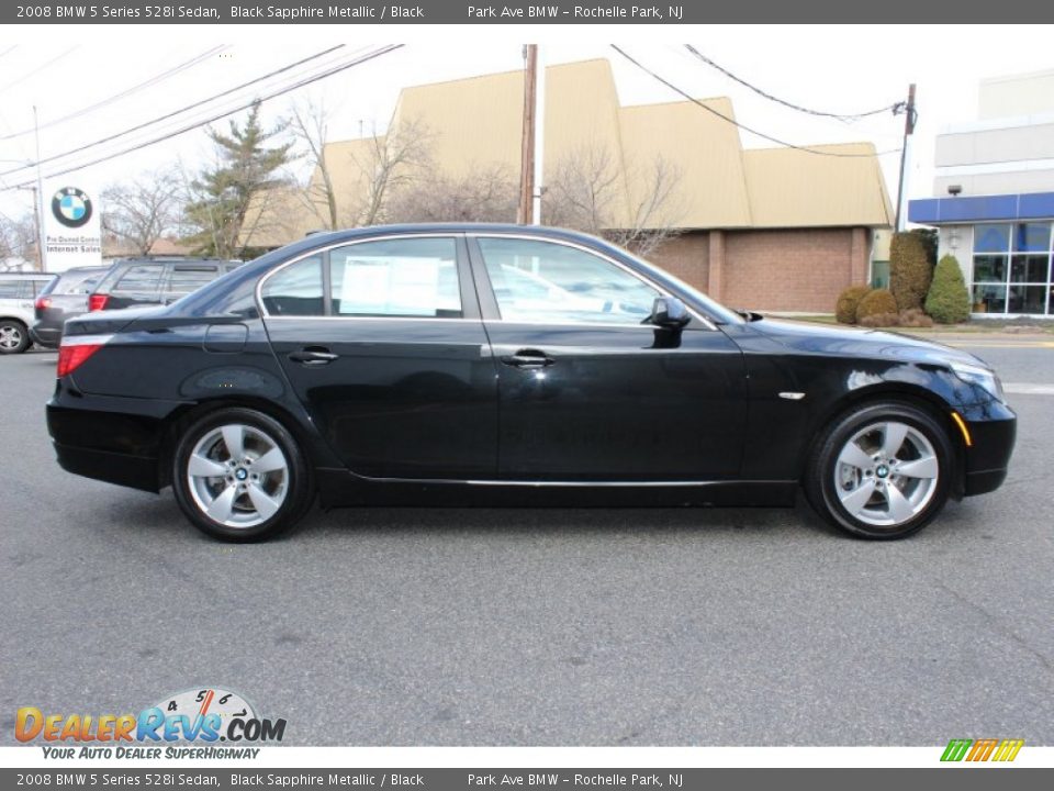 2008 BMW 5 Series 528i Sedan Black Sapphire Metallic / Black Photo #4