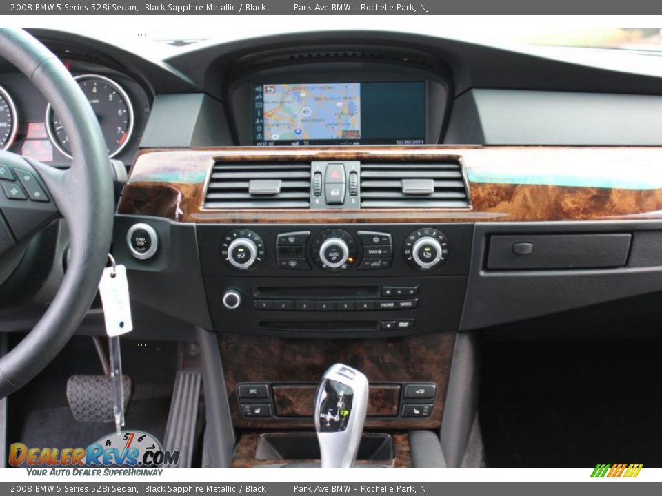 2008 BMW 5 Series 528i Sedan Black Sapphire Metallic / Black Photo #17