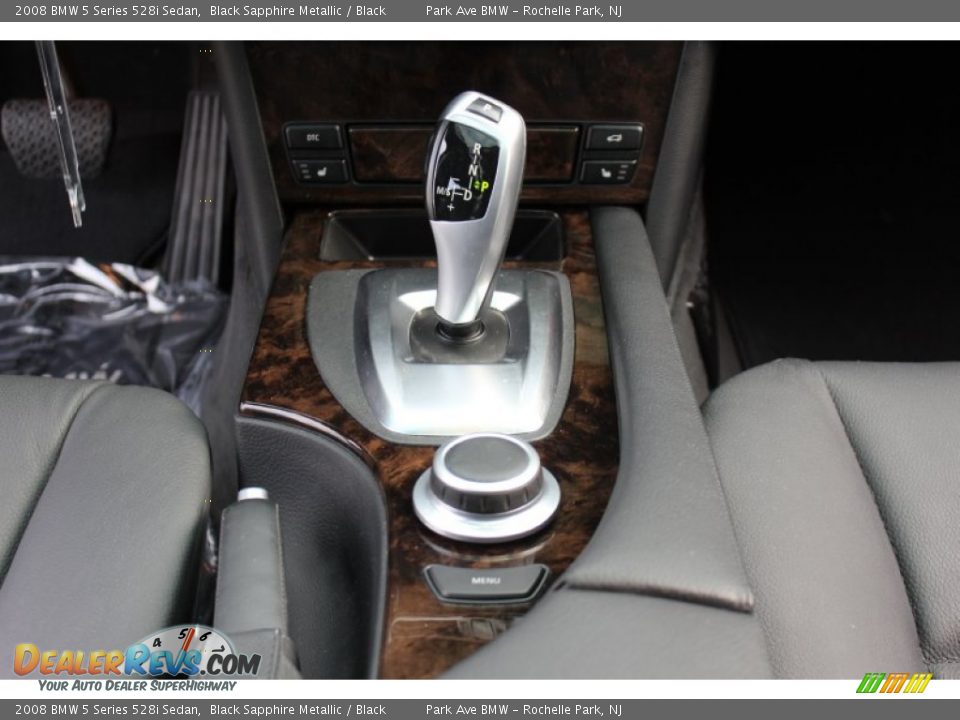 2008 BMW 5 Series 528i Sedan Black Sapphire Metallic / Black Photo #18