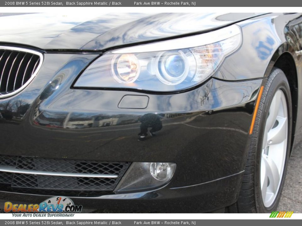 2008 BMW 5 Series 528i Sedan Black Sapphire Metallic / Black Photo #29