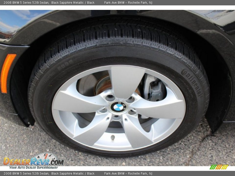 2008 BMW 5 Series 528i Sedan Black Sapphire Metallic / Black Photo #31