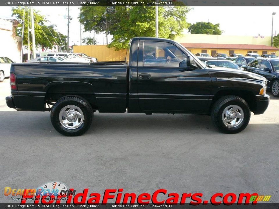 2001 Dodge Ram 1500 SLT Regular Cab Black / Black Photo #4