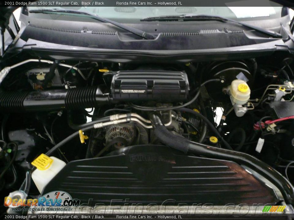 2001 Dodge Ram 1500 SLT Regular Cab Black / Black Photo #7