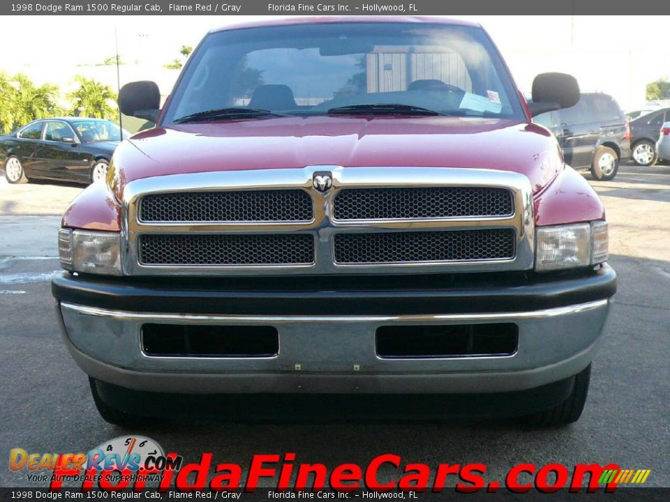 1998 Dodge Ram 1500 Regular Cab Flame Red / Gray Photo #5