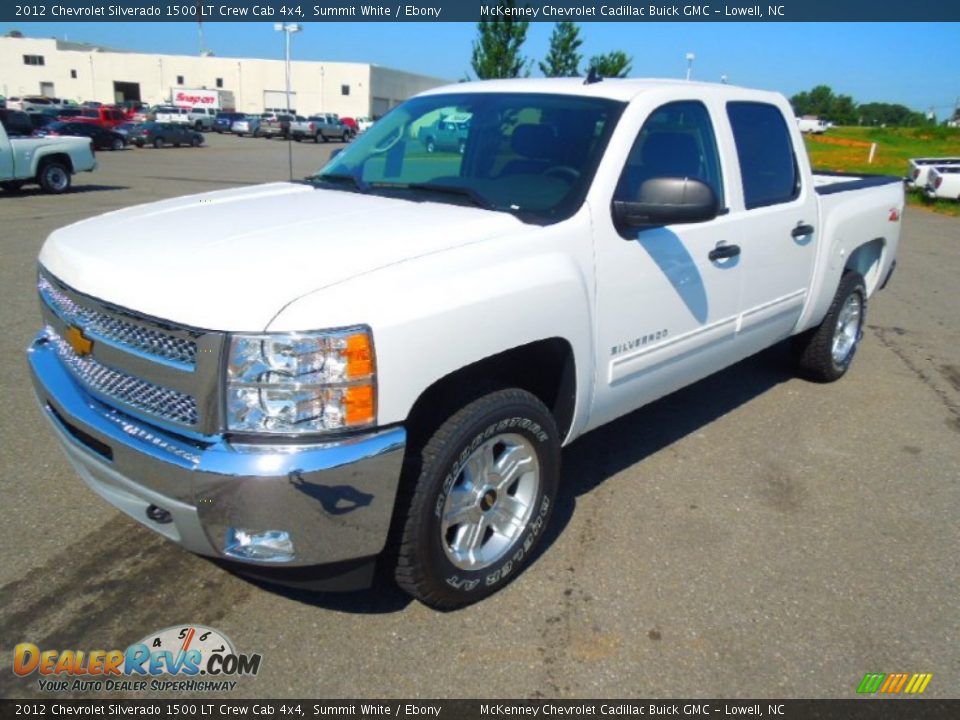 2012 Chevrolet Silverado 1500 LT Crew Cab 4x4 Summit White / Ebony Photo #1