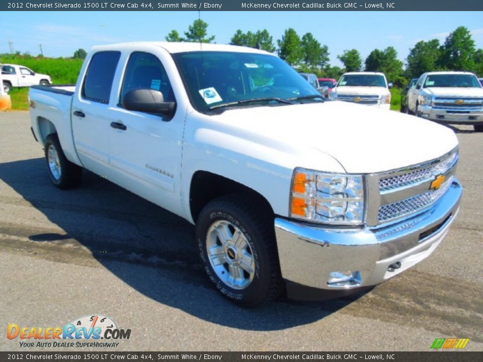 2012 Chevrolet Silverado 1500 LT Crew Cab 4x4 Summit White / Ebony Photo #2