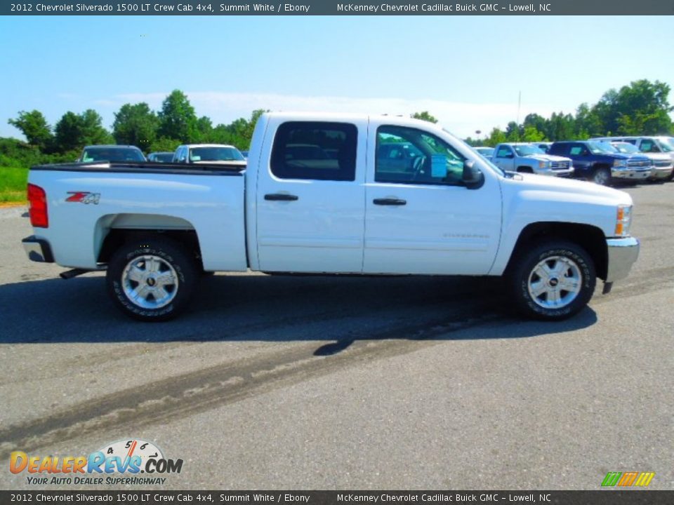2012 Chevrolet Silverado 1500 LT Crew Cab 4x4 Summit White / Ebony Photo #3