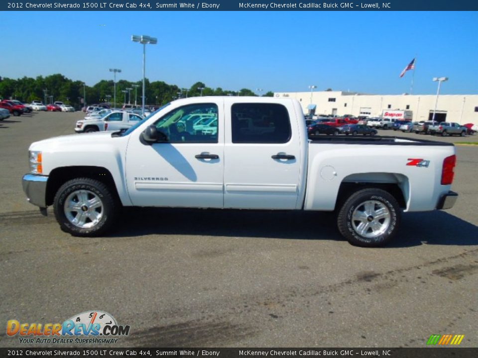 2012 Chevrolet Silverado 1500 LT Crew Cab 4x4 Summit White / Ebony Photo #4