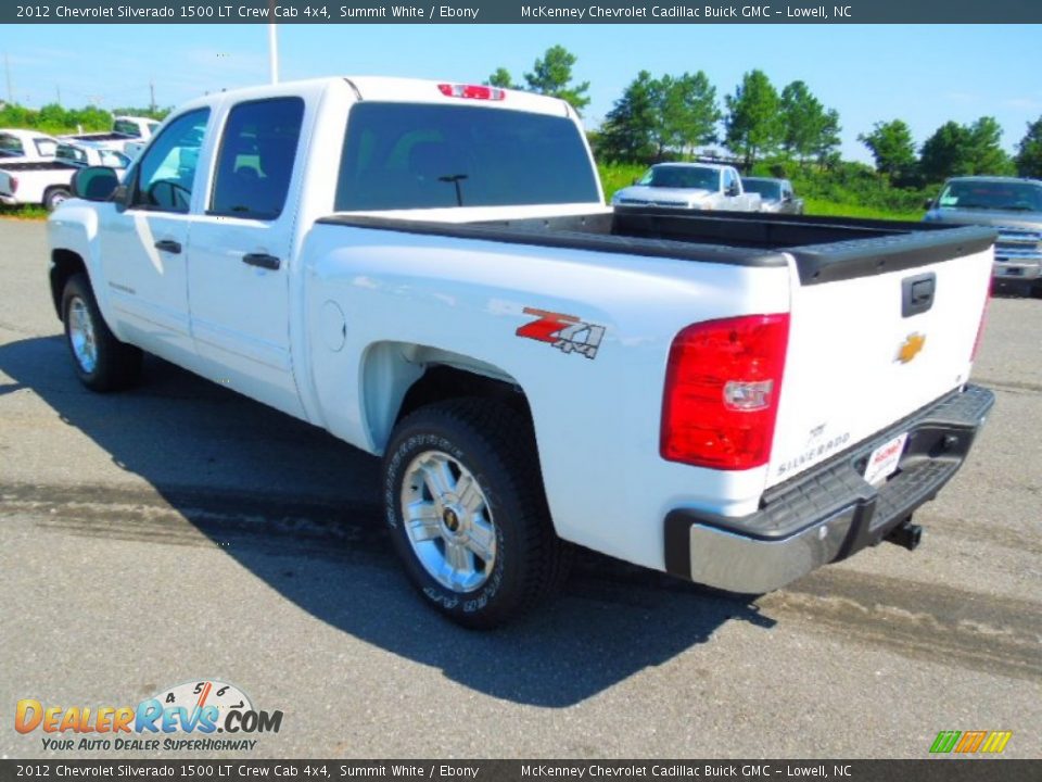 2012 Chevrolet Silverado 1500 LT Crew Cab 4x4 Summit White / Ebony Photo #5
