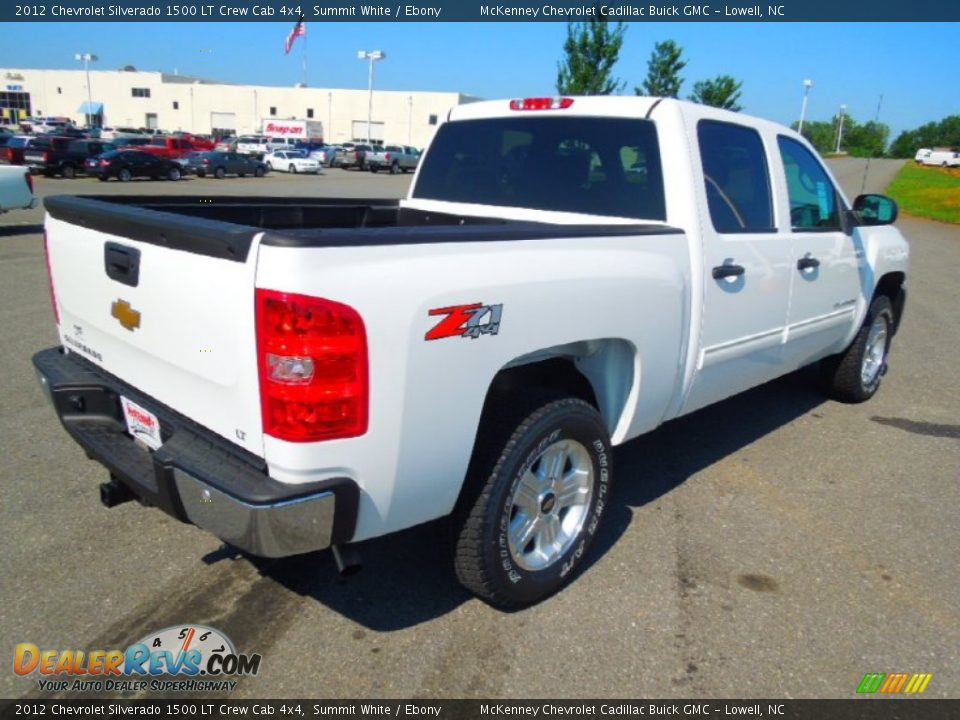2012 Chevrolet Silverado 1500 LT Crew Cab 4x4 Summit White / Ebony Photo #6