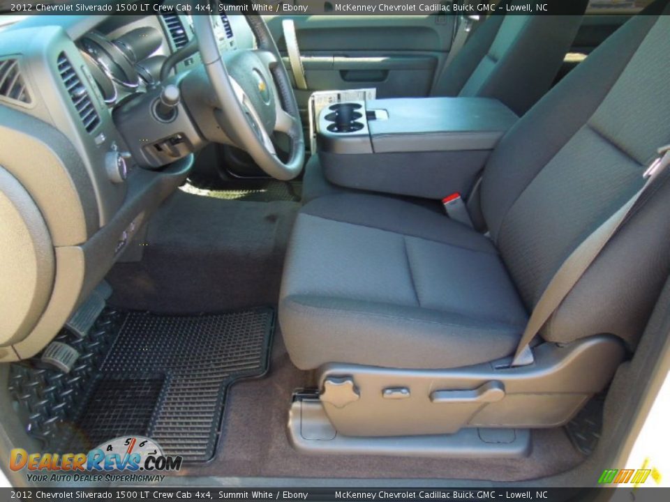 2012 Chevrolet Silverado 1500 LT Crew Cab 4x4 Summit White / Ebony Photo #8